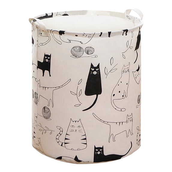 MMJ Foldable Laundry Bag 100L Cotton Linen Storage Hamper Home Decor for Toys Clothes Quilts