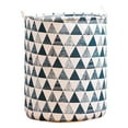thumbnail image 1 of MMJ Foldable Laundry Bag 100L Cotton Linen Storage Hamper Home Decor for Toys Clothes Quilts, 1 of 3