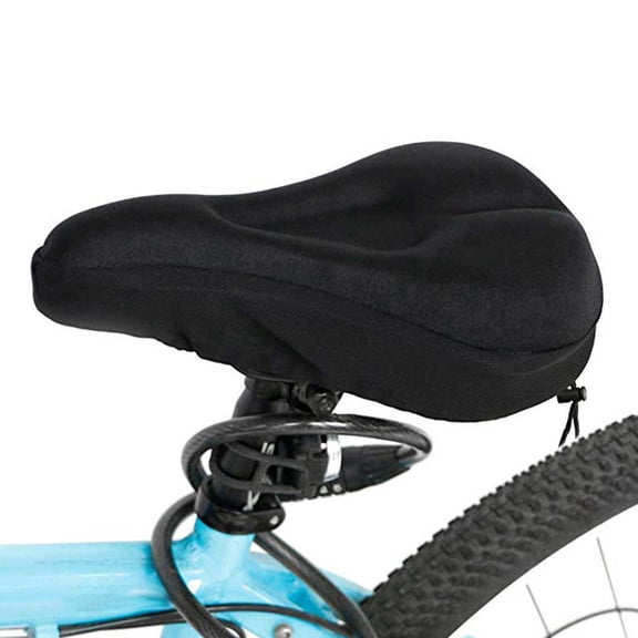 MMJ Gel Bike Seat Cover Comfortable Silicone Cushion Pad Soft Bicycle Saddle Wider Long Distance Riding Cycling Accessory