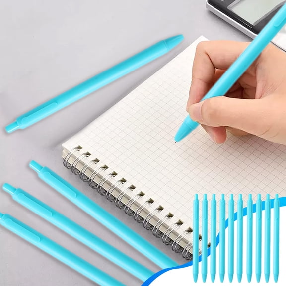 MMJ Gel Pens 0.5mm Retractable Frosted Barrel Fast Drying for Office Home Writing 10 Pack 5.7in
