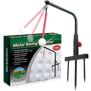 MMJ Golf Swing Trainer Red Practice Equipment for Tempo Muscle Memory Portable Training Aid