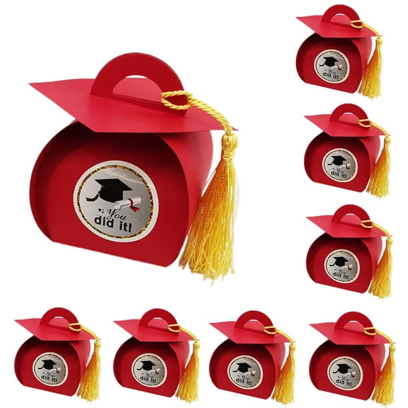MMJ Graduation Cap Candy Box Mini Doctor Hat Party Favor Box Supplies Decoration Holder
