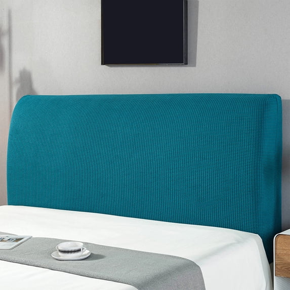 MMJ Headboard Cover Full Wrap Stretchable 71in Dustproof Protector Soft Padded Elastic Hem Machine Washable Bedroom