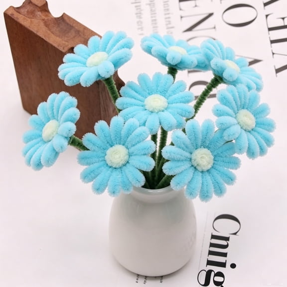 MMJ High Density Imitation Velvet Floral Wire Rod DIY Antique Hairpin Materials Pack