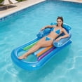thumbnail image 1 of MMJ Inflatable Armchair Pool Lounger with Head and Arm Rest Foldable Floating Seat for Adults Summer Beach Water Relaxation, 1 of 8
