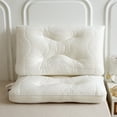 thumbnail image 1 of MMJ Latex Pillow 48x74cm Class A Cooling Silk Pillow with Neck Support for Home Hotel Sleep Aid, 1 of 6