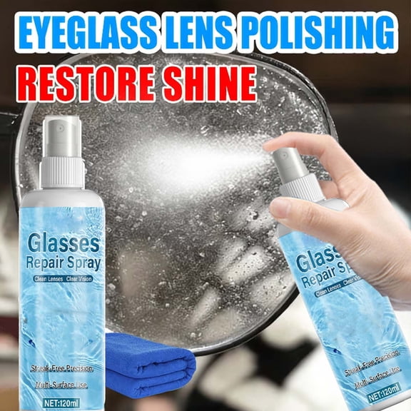 MMJ Lens Scratch Remover 120ml Eyeglass Repair Spray for Glasses Sunglasses Screen Restoration