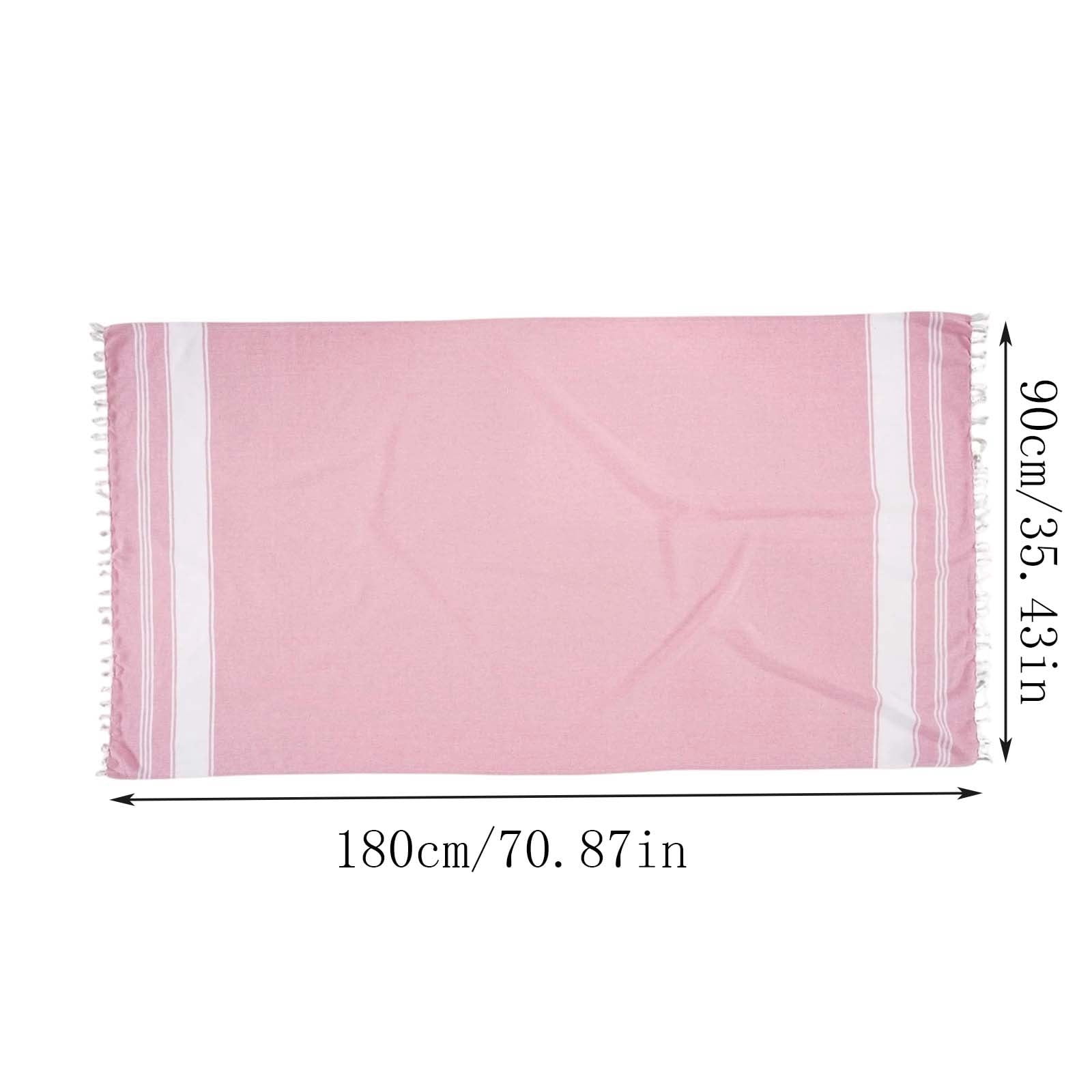 MMJ Lightweight Modern Flat Weave Beach Towel Travel Essentials Quick ...