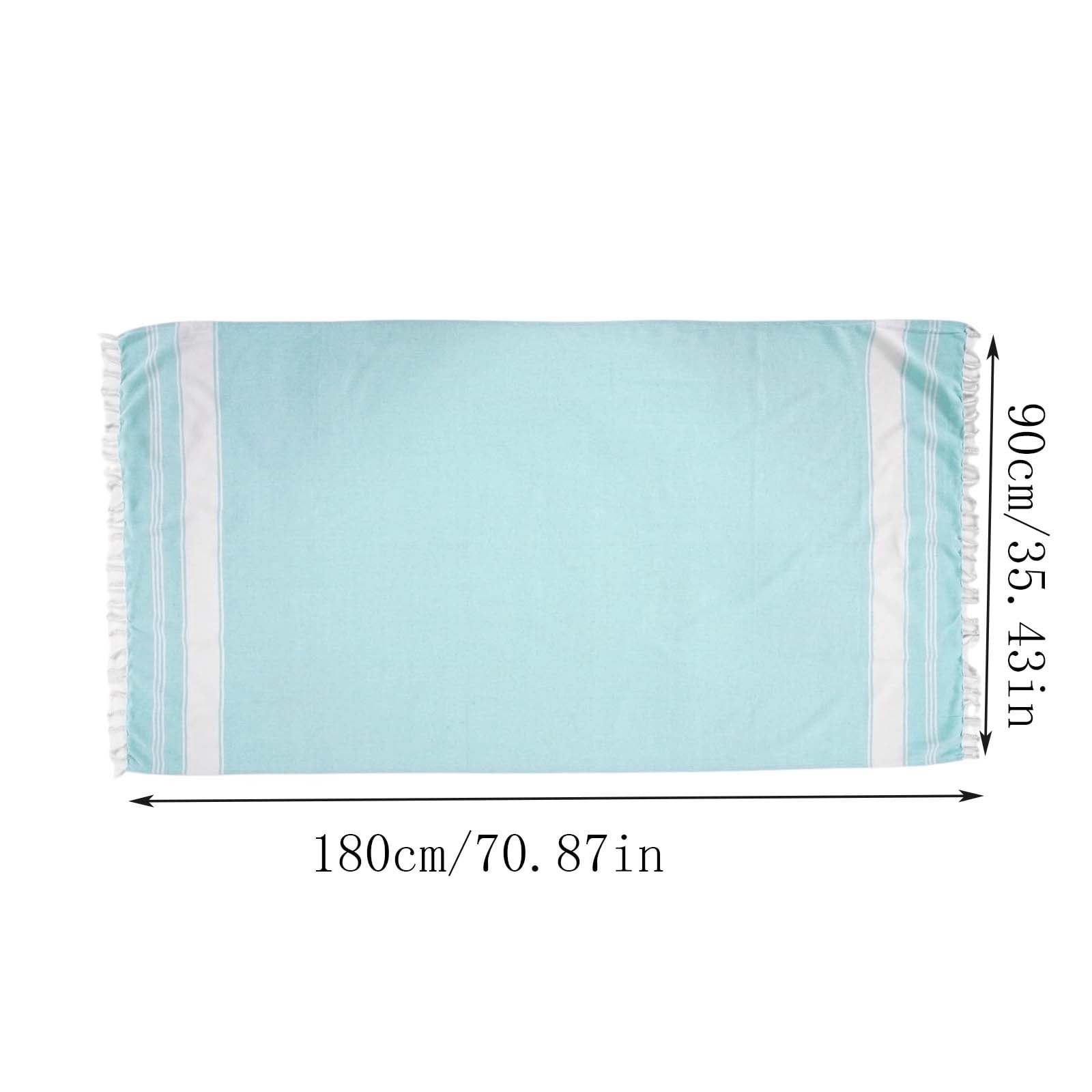 MMJ Lightweight Modern Flat Weave Beach Towel Travel Essentials Quick ...