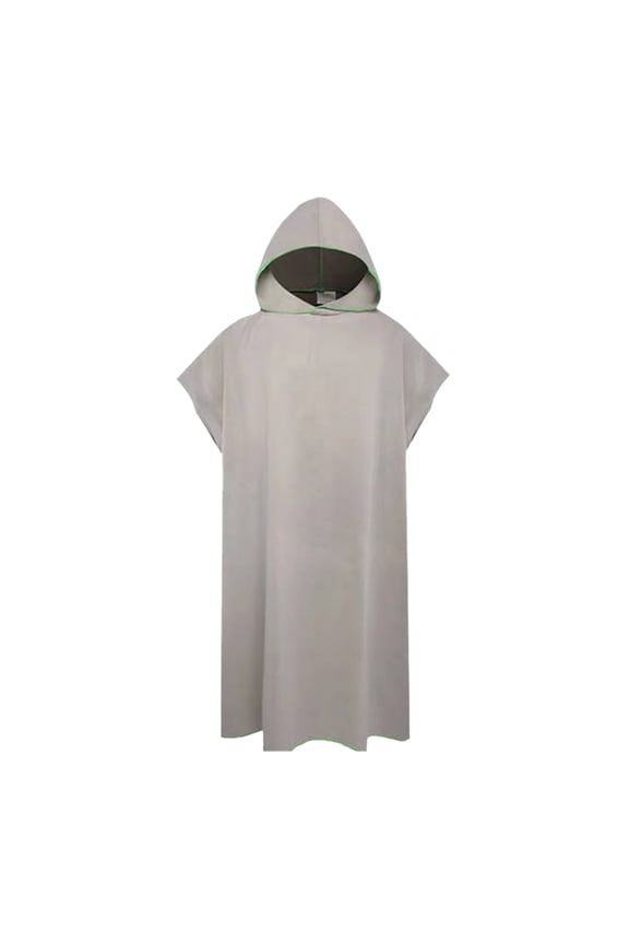 Microfiber Changing Bathrobe Hooded Beach Towel Quick Dry Surf Swim Cover Up Unisex 43.3in