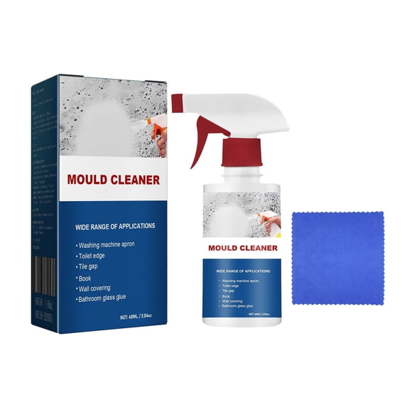 MMJ Mold Remover Gel 60ml Household Cleaning Agent for Furniture Tile Wall Stain with Towel