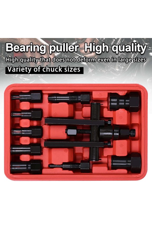 Motorcycle Bearing Remover Tool Set Two Claw Puller Extractor Disassembly Hardware Kit Auto Repair Garage 8-25mm Size 10 Pack Set Items
