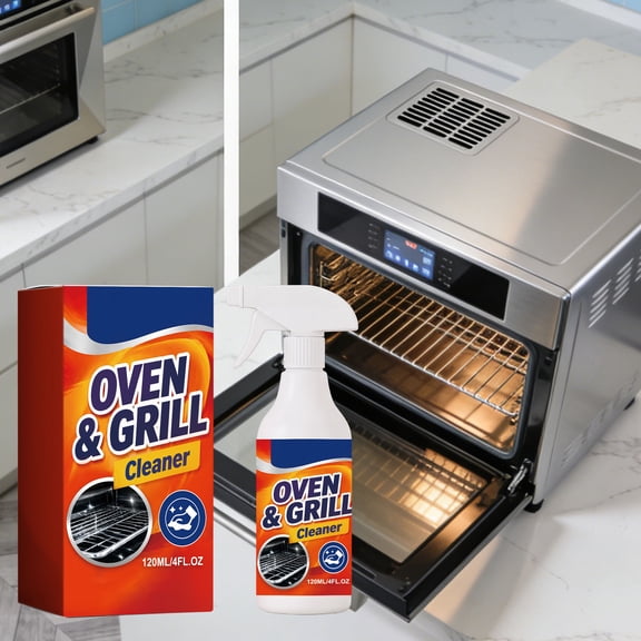 MMJ Oven Cleaner 120ml Heavy Duty Degreaser Burnt Grime Remover Deodorizer Microwave Baking Tray Rack Kitchen