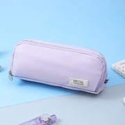 MMJ Pencil Case Multi Layer Cloth Japanese Korean Style Stationery Storage Box for Pens Erasers 8.7x3.5x2in