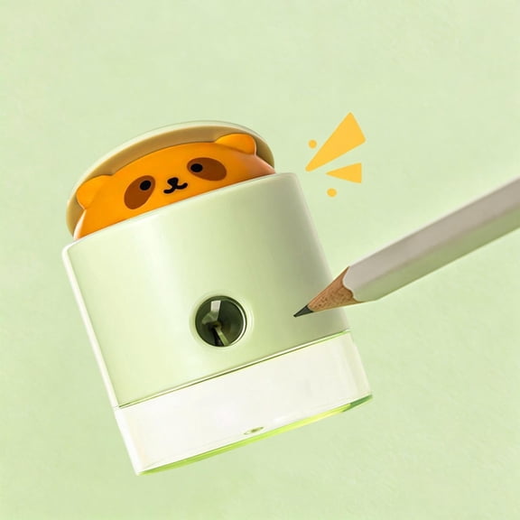 MMJ Pencil Sharpener Manual Transparent Portable with Shavings Box Precision Blade for Home