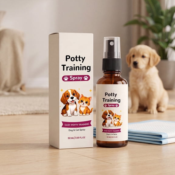 MMJ Pet Toilet Training Spray 50ml Gentle Formula for Dogs Cats Indoor Potty Behavior Aid