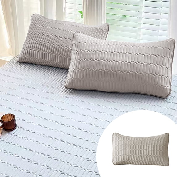 MMJ Pillow Cases Cooling Gel Pillowcase Breathable Zippered Washable Cover for Summer 29x19in