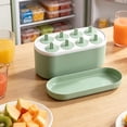 thumbnail image 1 of MMJ Popsicle Molds Food Grade Freezer Tray with Lid Reusable Ice Maker Set Homemade Fruit Yogurt Treat, 1 of 6