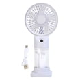 thumbnail image 1 of MMJ Portable Fan Handheld Misting Mini Rechargeable Spray Cooler Detachable Base USB Quiet Motor 6.38x3.03x2.60in Travel Outdoor Desk Summer, 1 of 7