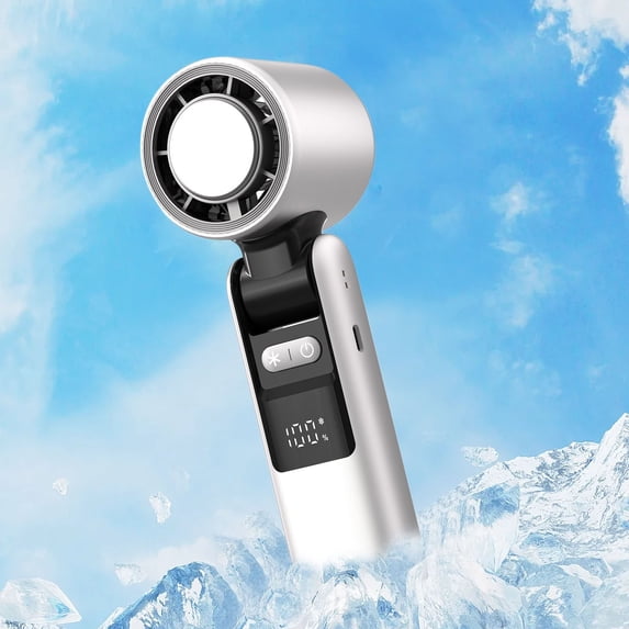 MMJ Portable Fan Mini USB Rechargeable Foldable 100 Gears Turbo Desk Outdoor Handheld 7.20x2.36x2.36in