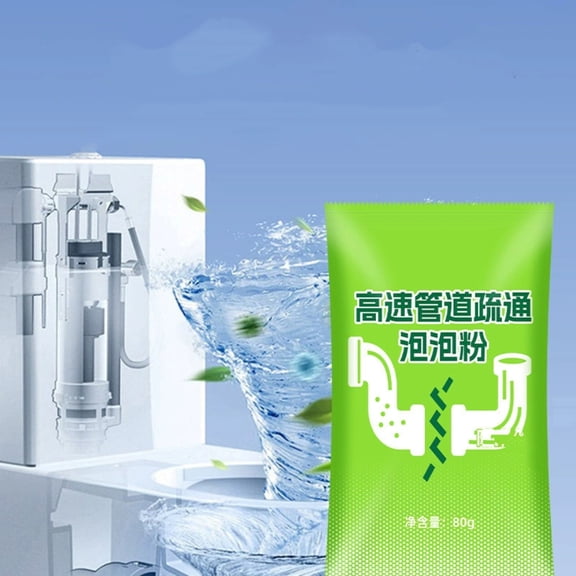 MMJ Powerful Drain Cleaner Granular Pipe Clog Remover Dissolves Hair Grease Soap Scum Kitchen Bathroom Sink Fast Acting