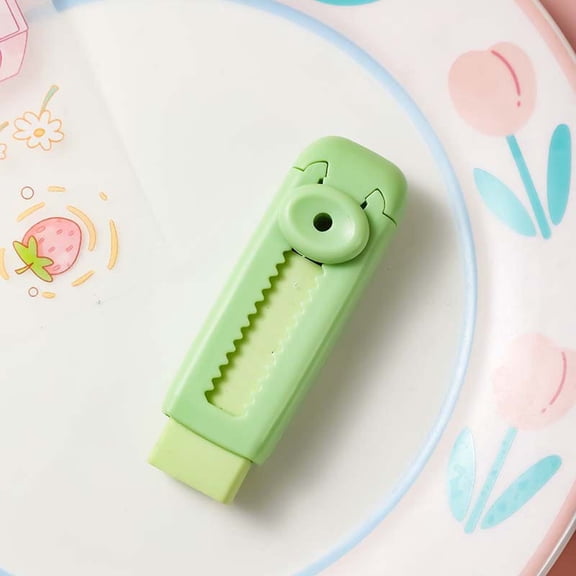 MMJ Push Up Roller Eraser Cute Interactive Design No Trace Less Scrap for Office Home Daily Writing Correction