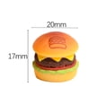thumbnail image 1 of MMJ Realistic Hamburger Cake Topper Cute Miniature Figurine Fast Food Ornament for Birthday Party Decoration Desktop Fake Food Display, 1pc, 1 of 8