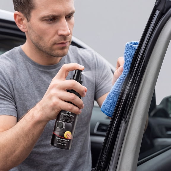 MMJ Rubber Refurbishing Agent, 120ml Plastic Trim Restorer Anti Aging Protectant for Auto Car Door Seal Window Strip Maintenance
