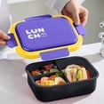 thumbnail image 1 of MMJ Sealed Plastic Lunch Box with Compartments Leakproof for Office Work Microwave Safe 8.3x6.3x3.2in, 1 of 6