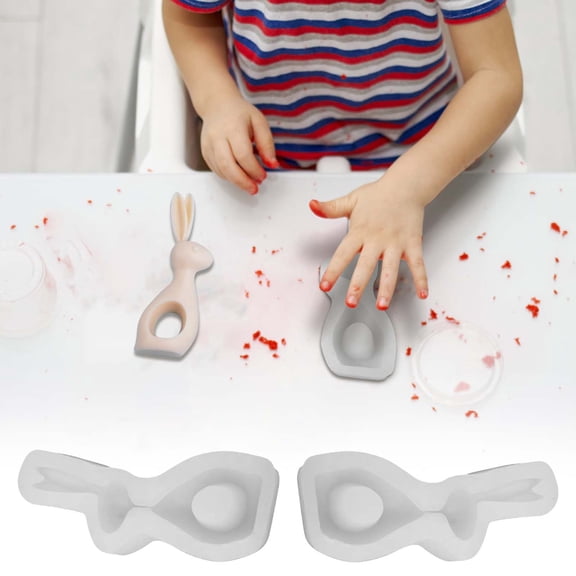 MMJ Silicone Rabbit Mold 2 Pack for Chocolate Candy Soap Making Easter Baking Tool