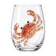 thumbnail image 1 of MMJ Stemless Glass Tumbler Ocean Animal Ghost Clear Clearance Handleless Wine Cup Halloween Home Bar Decor Enthusiast Gift, 1 of 6