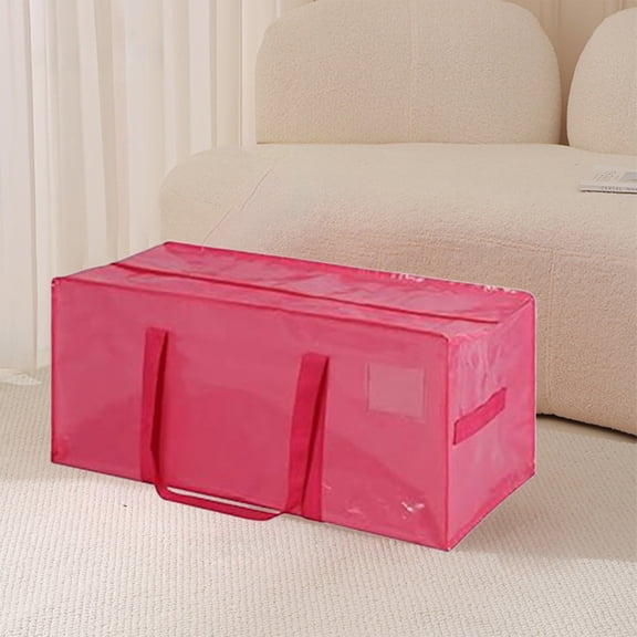 MMJ Storage Bags Large Capacity Reinforced Handheld Moving Luggage Bag Plastic Water Repellent 28.7x14.2x13in