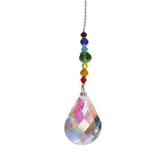 MMJ Sun Catchers Hanging Crystals Prism Glass Pendant Colored Ornament for Window Christmas Tree Wedding Home Decor Christmas Gifts Home