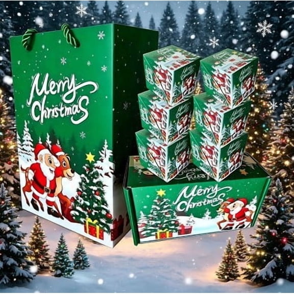 MMJ Surprise Jumping Box Set 4 Bouncing Boxes with Gift Box and Bag for Christmas Birthday