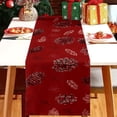 thumbnail image 1 of MMJ Table Cloth Christmas Flag Holiday Dining Table Runner Long Burlap Style Party Layout 13x72in, 1 of 5