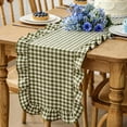 thumbnail image 1 of MMJ Table Runner Leaf Edge Ruffled Lace for Home Coffee Tea Dining Table Decor 13.8x3.9x3.9in, 1 of 6