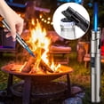 thumbnail image 1 of MMJ Torch Lighter Refillable Butane Windproof Long Pen Lighter with Safety Lock for Candle BBQ, 1 of 9