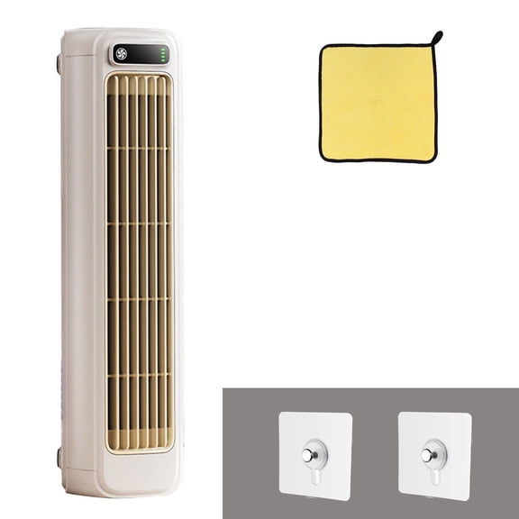 MMJ Tower Fan Desktop Constant Wind Vaneless 3 Speed 2000mAh 36dB Quiet USB Rechargeable Portable for Office Bedroom Kitchen 3.5x3.31x12.28in