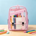 thumbnail image 1 of MMJ Transparent Jelly Backpack PVC Clear Cartoon Bag Lightweight Large Capacity for Travel 12.20x16.93x5.91in, 1 of 6