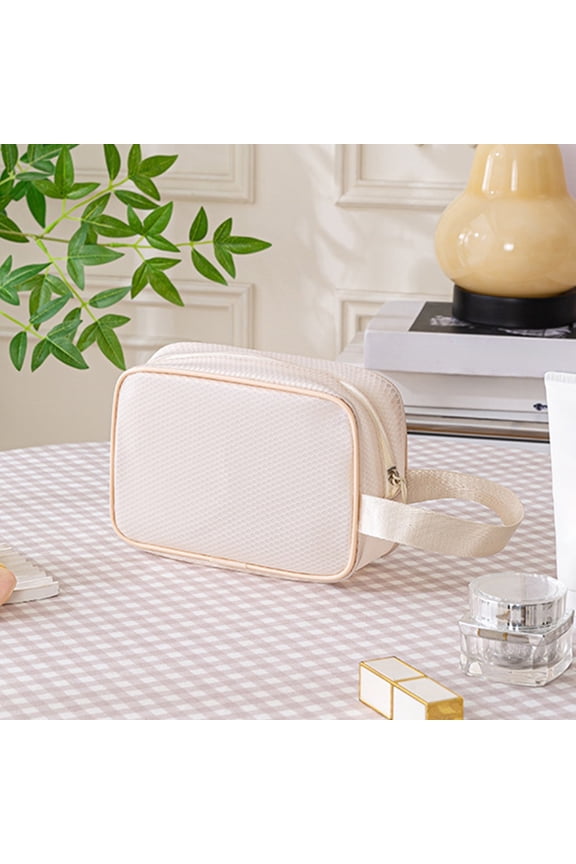 Travel Essentials Water Repellent Toiletry Bag Portable Handheld Makeup Organizer EVA Small 7.87x2.76x4.72in