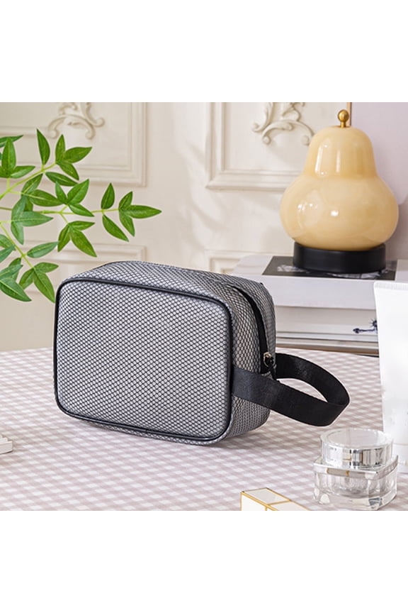Travel Essentials Water Repellent Toiletry Bag Portable Handheld Makeup Organizer EVA Small 7.87x2.76x4.72in