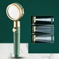thumbnail image 1 of MMJ Turbo Shower Head 3 Modes High Pressure with One Key Stop for Bathroom Home, 1 of 8