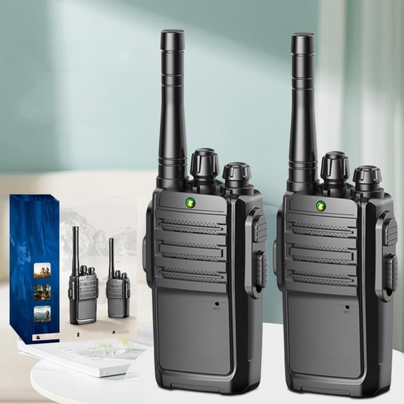 MMJ Two Way Walkie Talkie Toy Set of 2 200m Range with LCD Screen for Outdoor Play