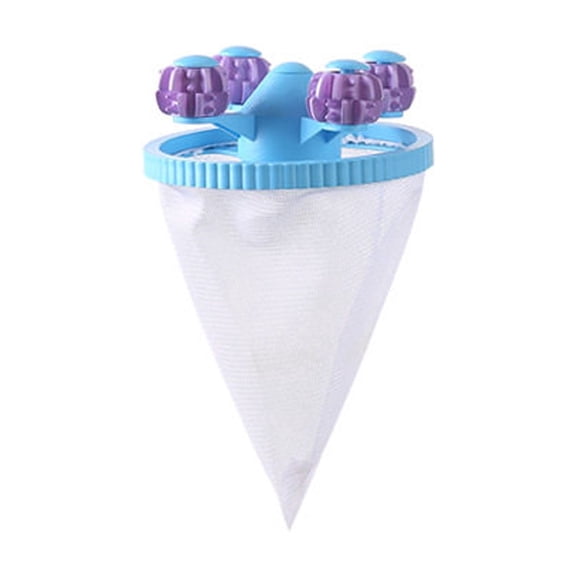MMJ Washing Machine Lint Filter Bag Floating Hair Catcher Pet Fur Remover Reusable Mesh Net for Front Top Load Washer