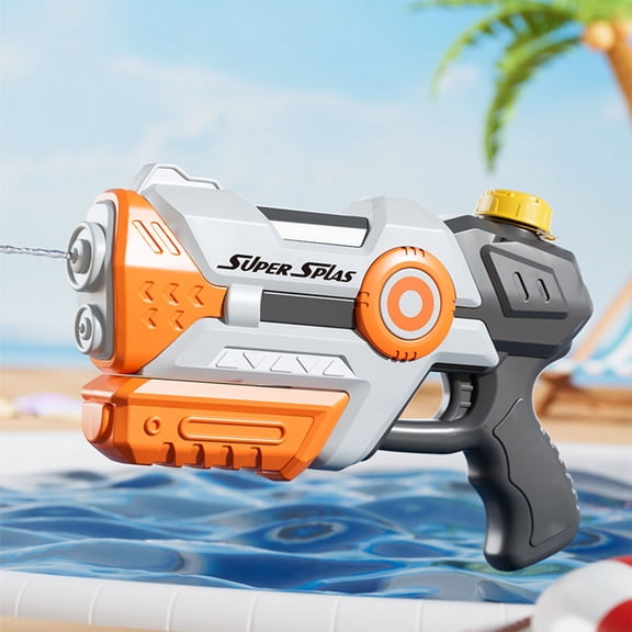 MMJ Water Gun High Capacity Double Nozzle Long Range Summer Outdoor Beach Pool Backyard Water Blaster Set of 3 11.81in