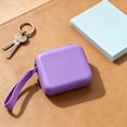 thumbnail image 1 of MMJ Wrist Strap Attached Square Waterproof Silicone Zipper Pouch Earbud Cable Coin Passport Storage Bag 3.15x1.18x1.97in, 1 of 6