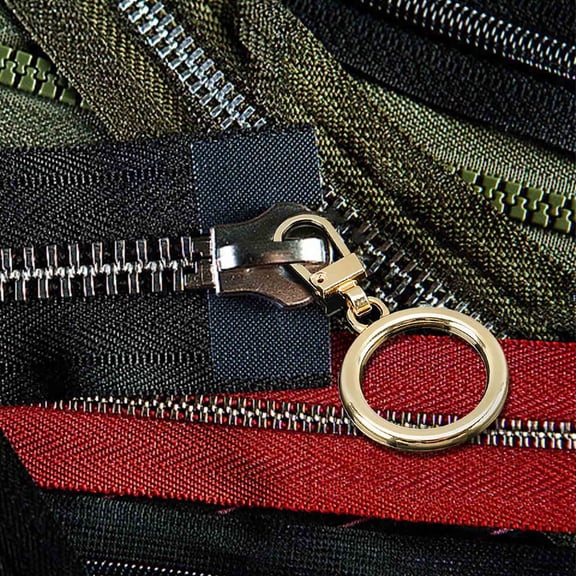 MMJ Zipper Pulls Replacement Metal Zipper Pieces for Clothing Luggage Bags Hook Hole Dedicated 10 Pack