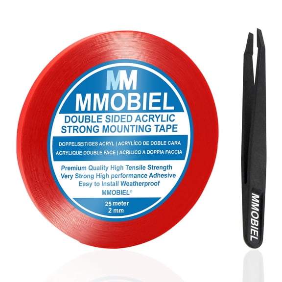 MMOBIEL Clear Double-Sided Acrylic Mounting Tape 2mm x 25m
