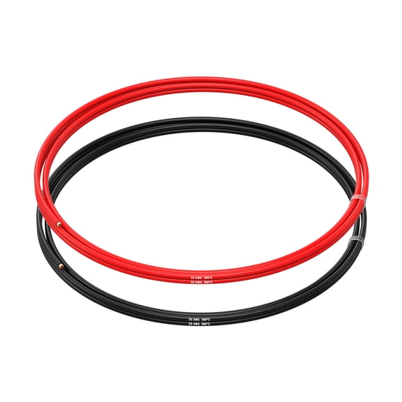 MMOBIEL 20 AWG Electrical Silicone Wire - 20 Gauge (0٫52mm²) Tinned Copper Cable - 2 Separate Wires Red & Black Each 1٫5 m / 5 ft for Electrical Repair٫ Sensors٫ RC٫ Drones٫ Speaker Wires