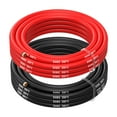 thumbnail image 1 of MMOBIEL 8 AWG Electrical Silicone Wire - 8 Gauge (8,37mm²) Tinned Copper Cable - 2 Separate Wires Red & Black Each 2,5 m / 8.2 ft for Refrigerators, Air Conditioners, Car Battery, Welding Battery, 1 of 5